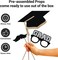 30PCS Fully Assembled Graduation Photo Booth Props – Class of 2026, Gold & Silver Glitter, No DIY
